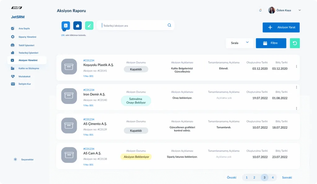 Tedarikçi Değerlendirme